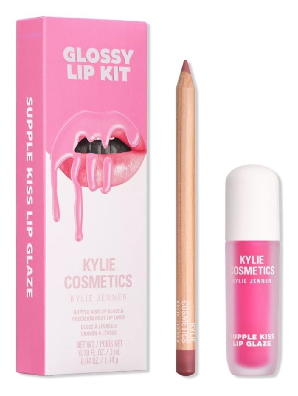 Kylie Cosmetics Glossy Lip Kit – Candy Pink